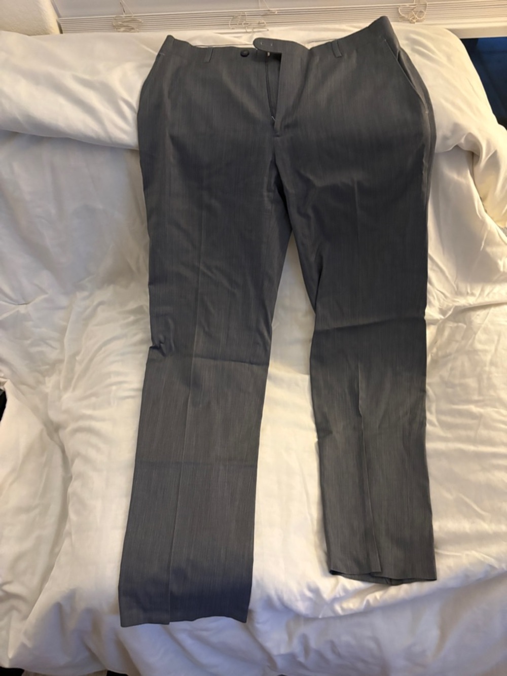 Joseph Abboud Men's Charcoal Pinstripe Dress Pants